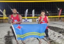 Medaya di plata na torneo internacional di beach volleyball