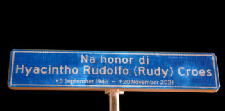 Prome Minister Evelyn Wever-Croes: Den curason di Santa Cruz a desvela borchi di caya na honor di Hyacintho Rudolfo (Rudy) Croes