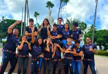 E landadonan yen di ambiente di Giants Aquatics rumbo pa e 34th annual Speedo Winter Championship na Plantation!