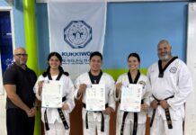 Aruba Taekwondo Bond (ARTBO) ta felicita e studiantenan cu a pasa nan Kukkiwon Black Belt Promotion Test na November