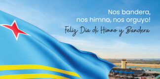 Feliz Dia di Himno y Bandera di parti di Aeropuerto Internacional Reina Beatrix