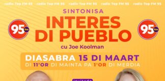 Evelyn Wever-Croes y Edgard Vrolijk den programa radial “Interes di Pueblo” diasabra awo