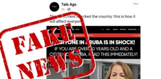 Prome Minister ta urgi comunidad pa sea alerta y no cay den noticianan y materialnan falso cu tin circulando riba medionan social na Aruba