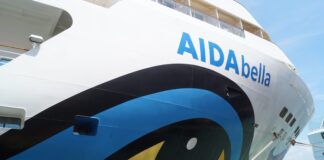 Biento Fuerte: Barco Crucero Aida Bella a Cancela
