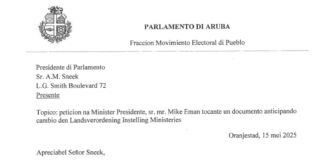 Parlamentario Evelyn Wever-Croes: Ta importante pa e gobierno actual bin aclara na parlamento cua minister ta encarga cu cua cartera