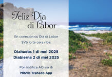 SVb ta desea tur trahado na Aruba un feliz Dia di Obrero