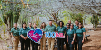 Aruba Bank cu un donacion di 100MIL florin na Aruba Conservation Foundation