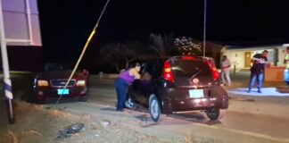 Accidente semifrontal cu 3 auto envolvi banda di Mundo Nobo na Santa Cruz