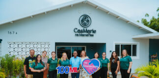 Aruba Bank cu donacion di AWG 100,000 na Stichting CasMarie: Como parti di su celebracion di 100 aña