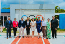 Cu deseo di colaboracion y traha den bienester di deporte na Aruba, Minister Gerlien Croes di bishita na Comite Olimpico Arubano (COA)