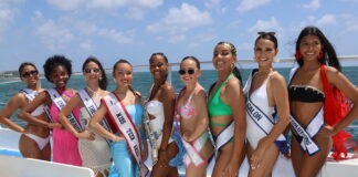 Candidatanan pa Miss Teen Aruba International 2025 invita riba Catamaran di Pelican Advenrture