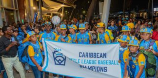 Minister Gerlien Croes ta felicita e campeonnan di Little League di Aruba, Seleccion U-12 ta logra sali campeon back to back di Caribe!