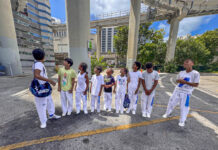 Atletanan di Taekwondo Team Aruba a train na Miami