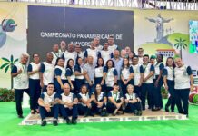 Hugo Themen como referee den Campeonato Panamericano na Cali, Colombia