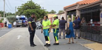 Parti di un cas a kima y un persona a resulta herida