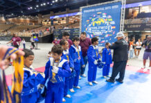 Taekwondo Team Aruba su team di TK5 a gana Merca