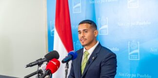 Minister di Labor mr. Wendrick Cicilia trahando riba introduccion di “jeugdminimumloon”