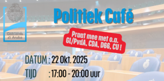 Gabinete di Aruba ta organisa Politiek Café