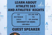 Un oportunidad pa tur federacion y entrenador local pa combersa cu Carlos Santiago OLY: Aruba Athtletes’ Commission y COA ta organisa anochi informativo riba tema di atleta