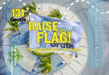 Bandera di 131 Aruba na rotondenan