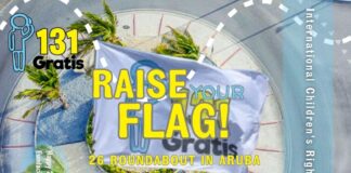 Bandera di 131 Aruba na rotondenan