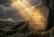 No apoya ni sostene locual no ta boluntad di Dios