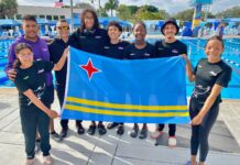 Stingray Swimming Team Aruba ta aplaudi su 7 atletanan cu nan tremendo prestacion na Plantation