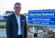 Aruba su prome Minister-President Henny Eman: A convence companianan internacional pa kere den Aruba