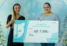 Setar N.V. ta haci un donacion di Afl. 7,500 pa sostene e programa di sterilisacion di Stimami Sterilisami