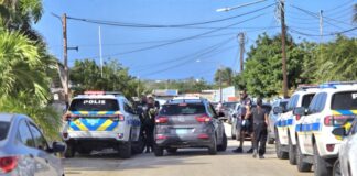 Polis a tira homber; bisiñanan a scucha 3 tiro