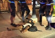 Motociclista herida durante cu e tawata huy for di polis