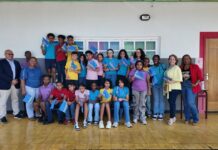 Parlamentarionan Evelyn Wever-Croes y Edgard Vrolijk ta impresiona con St. Franciscus College ta preparando pa Dia di Betico