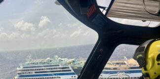 Evacuacion medico for di un barco cruceroย