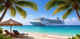 Decencia Publico Durante Bishita di Crucero cu Tema Nudismo