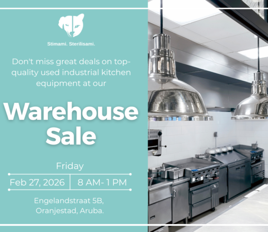 No perde e oferta excepcional riba ekipo di cushina industrial na e Warehouse Sale di Stimami Sterilisami entrante Februari 27!