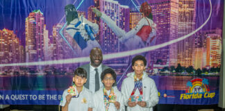 Taekwondo Team Aruba a gana varios medaya na Florida Cup
