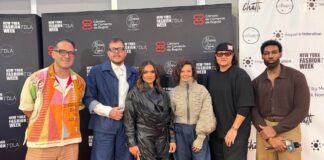 Aruba a briya na New York Fashion Week!Embahador Cultural Michael Lampe orguyoso di talento Arubiano