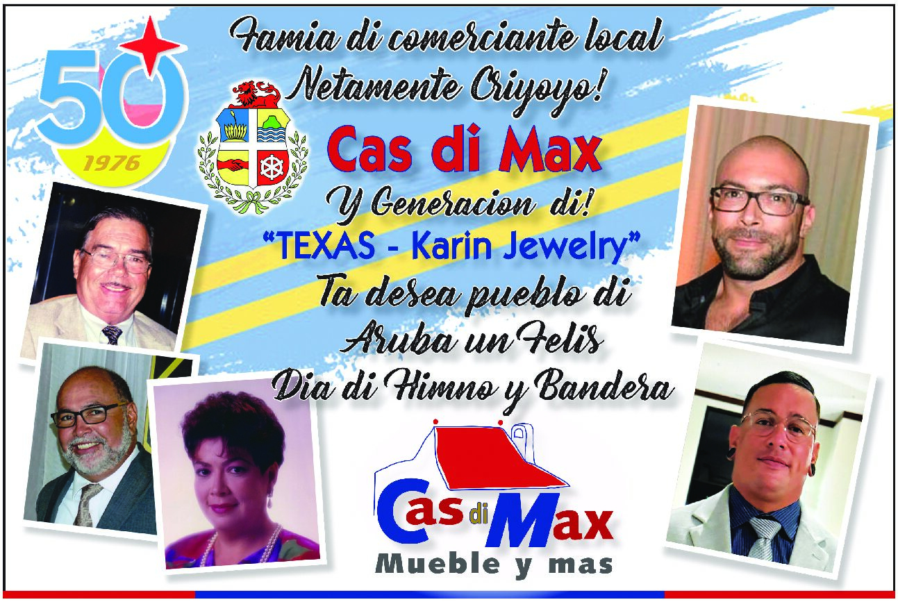 Feliz dia di Himno y Bandera ta deseo di Cas di Max