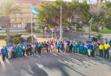 La Cabana a celebra Himno y Bandera tres dia largo cu henter e team