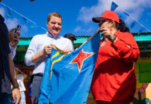 Accion di Bario ta stimula amor pa naturalesa y comunidad: Momento simbolico cu hisamento di bandera na Scol Mi Pret’i Wowo