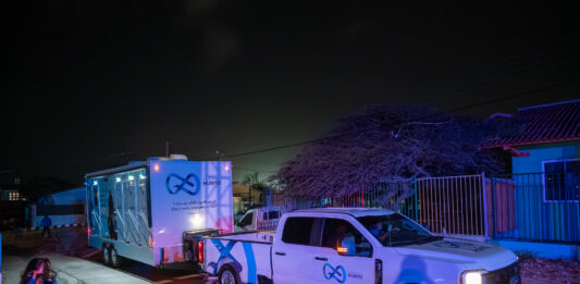 Unidad mobil nobo di Stichting Hunto lo yega directamente na esnan cu mas mester