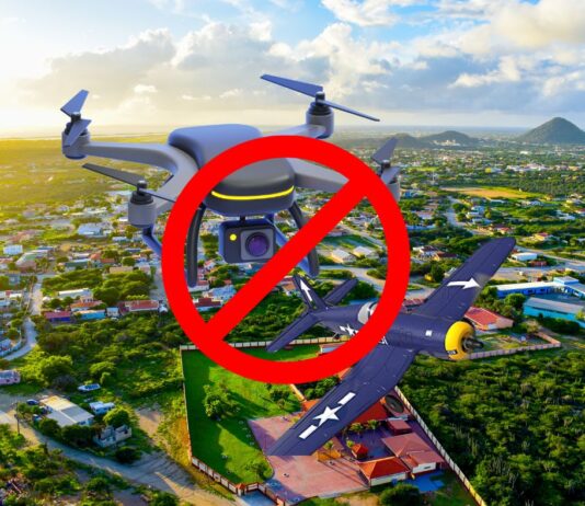En conexion cu Siguridad Nacional: Ta prohibi pa uza drones of cualkier sorto di aeronave riba pais Aruba dia 17 pa 18 maart 2026