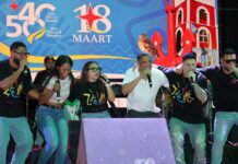 Tremendo ambiente y participacion na e di dos anochi di Feria Patriotico na Carnival Village