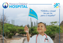 Feliz dia di Himno y Bandera ta deseo di Horacio Oduber Hospital