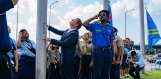 Hisamento di Bandera: Inicio oficial di celebracion 40 aรฑa Status Aparte y 50 aรฑa Himno y Bandera
