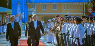 Seguridad maximo pa Bishita Real: Cuerpo Policial Aruba satisfecho cu por a brinda seguridad pa SM Rey Willem-Alexander sin niun incidente