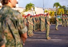Unidad di Ehercito di Ministerio di Defensa den Caribe ta cambia rotacion