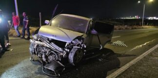 Dama herida den accidente riba Green Corridor