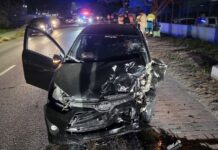 Accidente grandi na Piedra Plat diasabra anochi