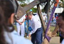 Rey Willem-Alexander a planta un Pal’i Sia Cora na honor di naturalesa y medio ambiente
